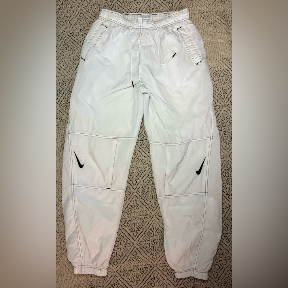 Nike White Parachute Pants